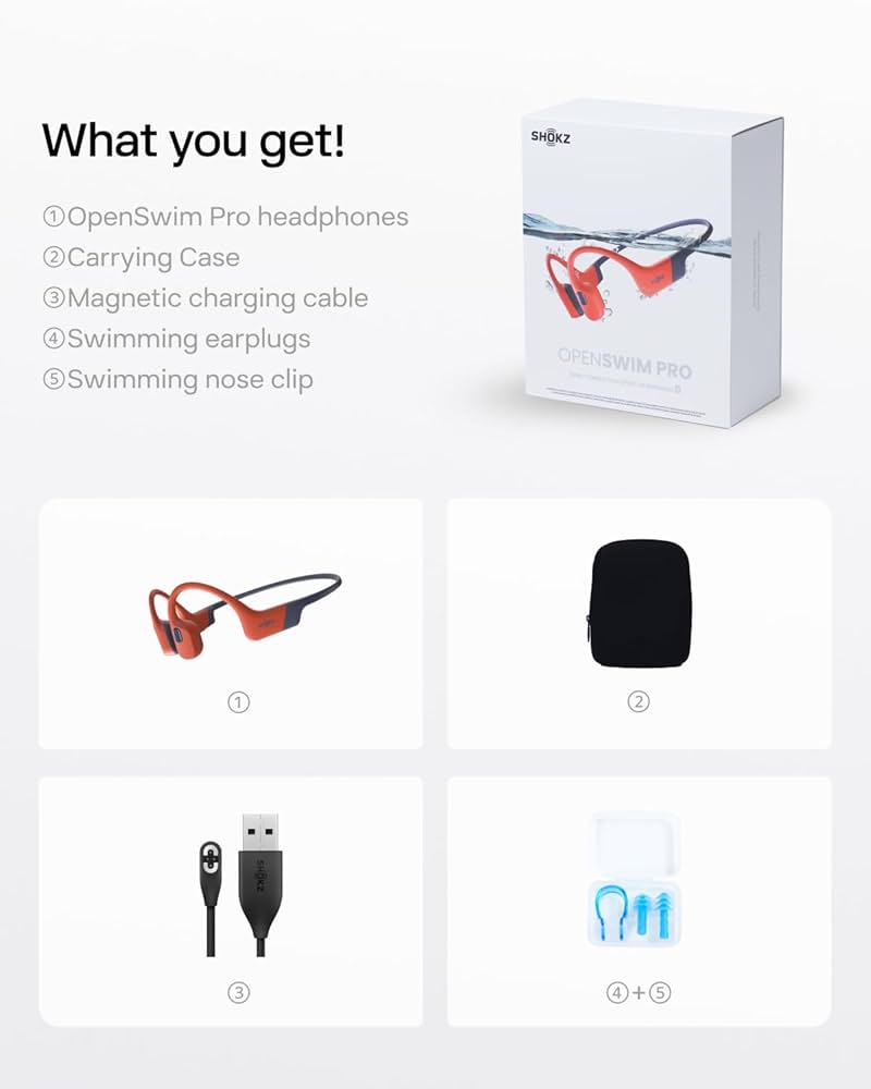 OpenSwim Pro SHOKZ S710 RED　赤 Shokz OpenSwim Pro PREMIUM BONE CONDUCTION HEADPHONES